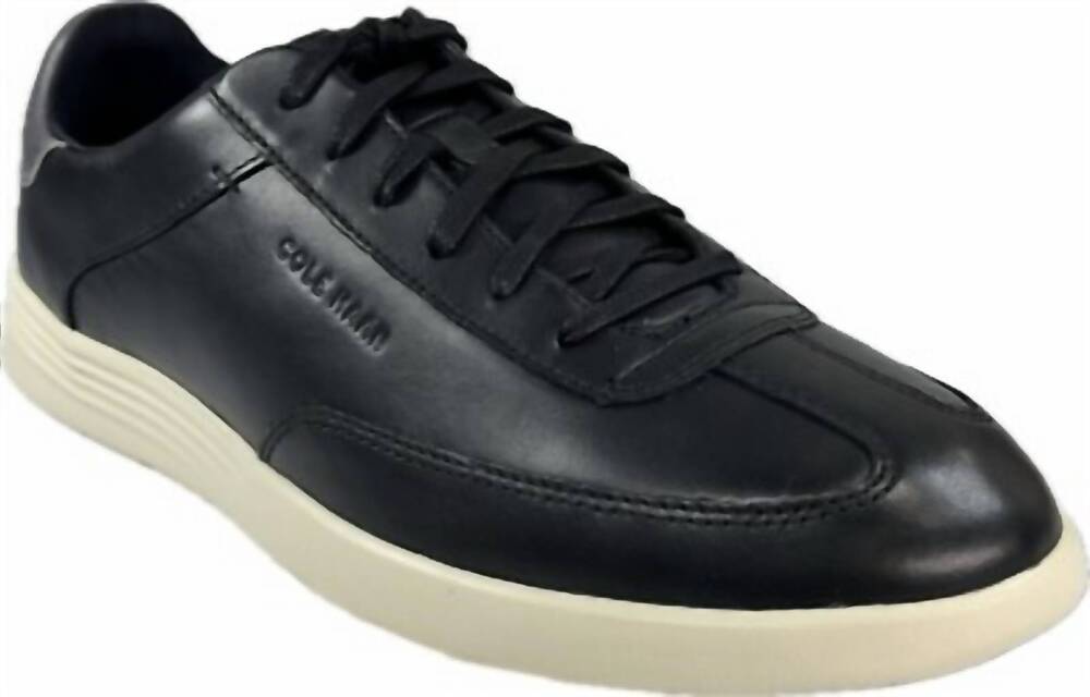 NEW COLE HAAN men's grand crosscourt turf sneaker in black leather